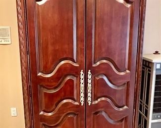 214. Bernhardt Armoire 3 Drawers & Mirrored Doors (48" x 24" x 82")