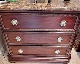 218. Bernhardt Stone Top Bachelor Chest (42" x 20" x 32")