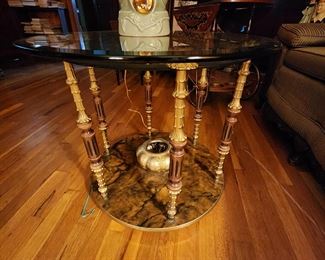 Glass Top Accent Table