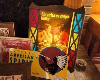 Vintage Lighted Beer Sign 