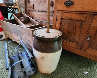 Vintage 5 Gallon Butter Churn