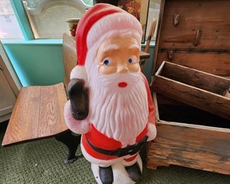Vintage Santa Blow Mold 