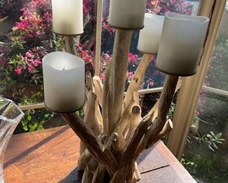 Driftwood Pillars Candleabra