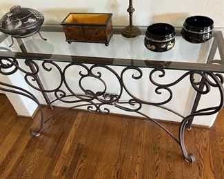 Iron and Glass Console
