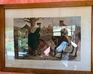 Antique Colored Etching