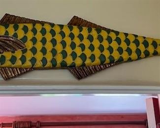 Hand Painted Fish Plaque