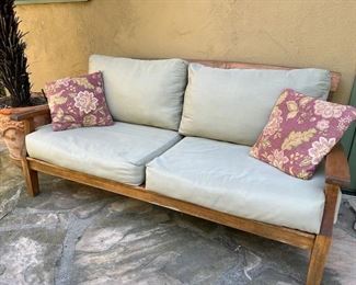 Wood Frame/Cushioned Sofa