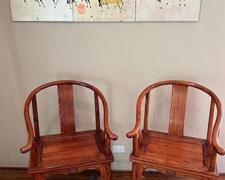 Chinese Arm Chairs (close) - Asian Triptych