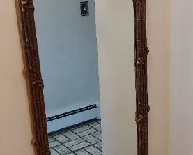 Grand entrance mirror with marble stand 