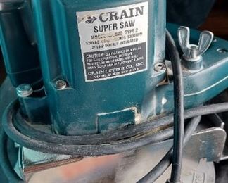 Crain super saw for cutting around baseboard