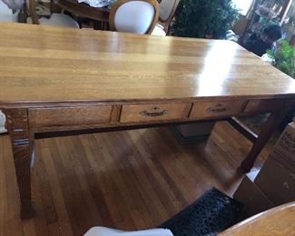 Oak library table