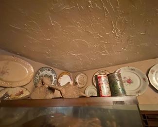 beer cans and plates