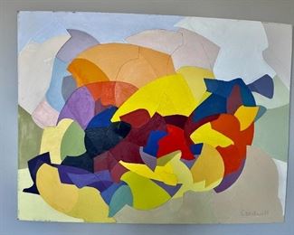 Lot 014-LR: Cardwell MC Collage #2

Features: Colorful collage on plywood signed “Cardwell” (artist is Margaret Cardwell)


Dimensions: 48” x 36”


Condition: Fair. Plywood is bowed (please refer to photos)
