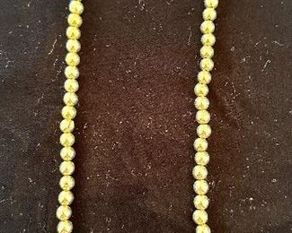 14K Beaded Necklace