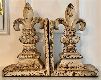 Fleur de Lis Bookends