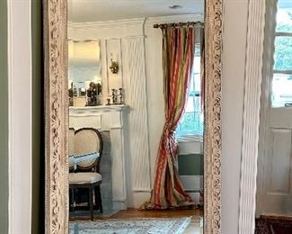 Ethan Allen Carved Floor Mirror