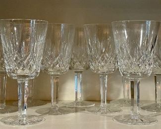 (10) Waterford Lismore White Wine Glasses
