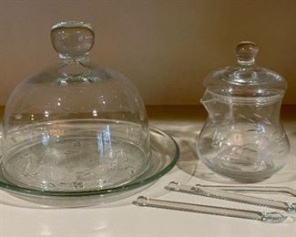 Butter Dish (left) & Condiment Jar (right)