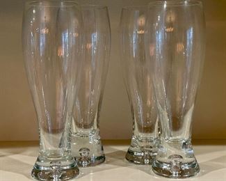(4) Pilsner Glasses