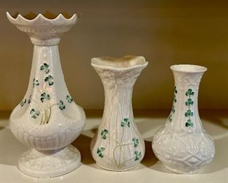 Assorted Belleck Vases