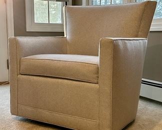 (2) Emerson Bentley Swivel Armchairs