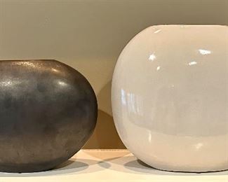(2) West Elm Vases