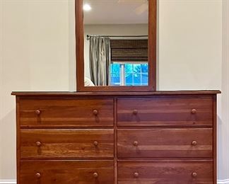 Vermont Woods Studio Cherry Dresser & Mirror