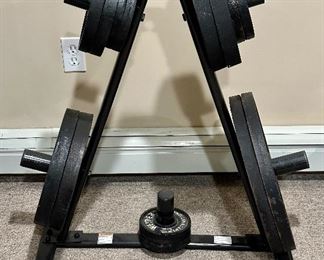 Weider Rack & Weights