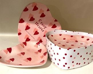 Crazy Hearts Plates