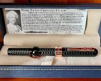 Conklin Mark Twain Crescent Rose Gold Fountain Pen
