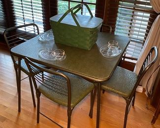 Vintage Card Table & Chairs
