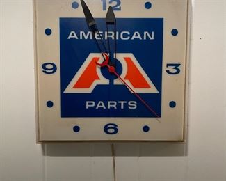 American Parts Advertising Clock