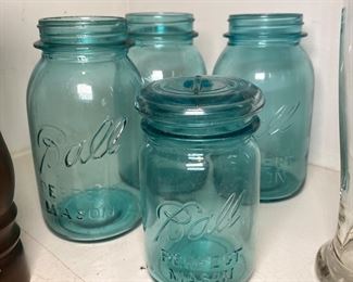 Blue Ball Mason Jars
