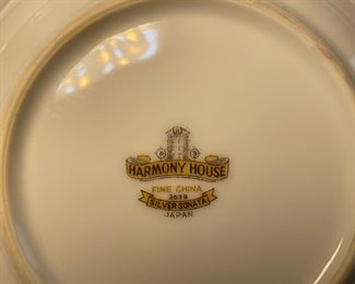 Harmony House Silver Sonata China Set