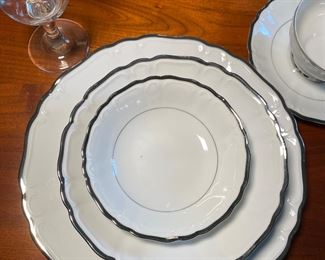 Harmony House Silver Sonata China Set