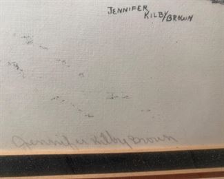 Jennifer Kilby/Brown Artist Proof