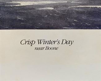 William Mangum Crisp Winters Day Print
