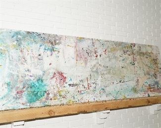 Abstract oil on canvas by Sanford Talley