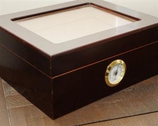 Dark wood humidor