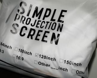 Simple projection screen 120"