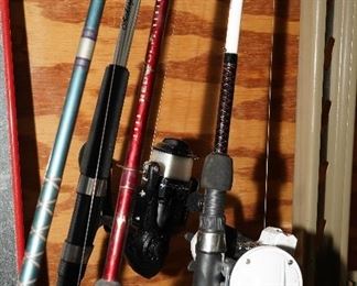 Fishing poles, rods & reels