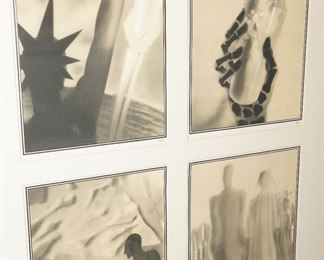 4 Panel French lithographs by Paul Iribe