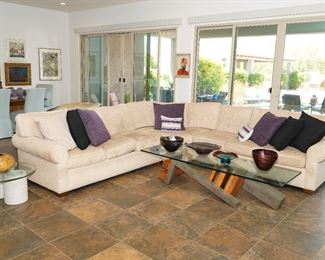 Drexel Heritage upholstered sectional-quite comfortable!