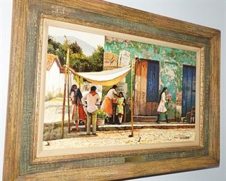 "El Tabladillo Mexicano" oil on canvas by Marc Coomer