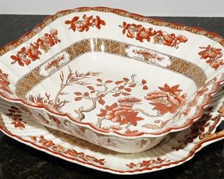 Copeland Spode Indian Tree bowl & plate-being sold as a set
