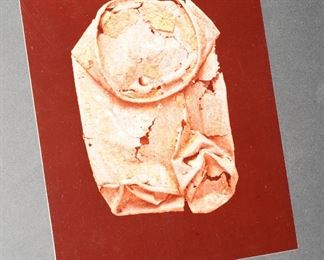 Titled "Metamorphoses" -4 panel crushed cans photography by Hella Hammid