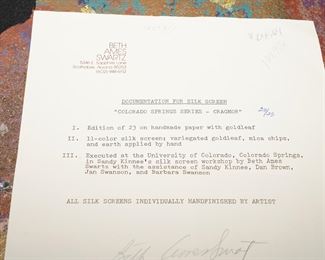 Colorado Springs series silk screen-Beth Ames Schwartz