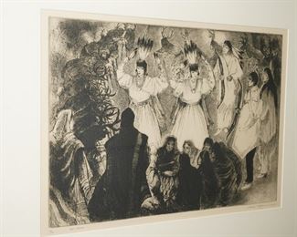 "Deer Dance" #30/75 by Gene Kloss