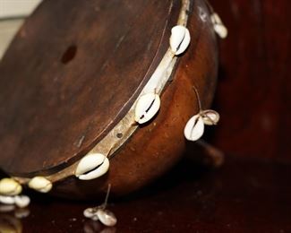Leather & wood drum