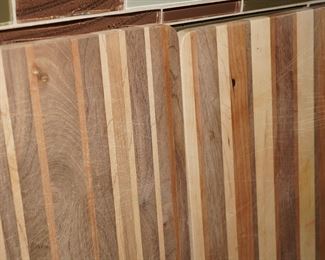 Inlaid wood cutting boards